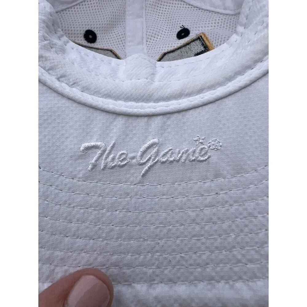 Vintage Y2K RARE Michigan Wolverines white adjustable LARGE block 